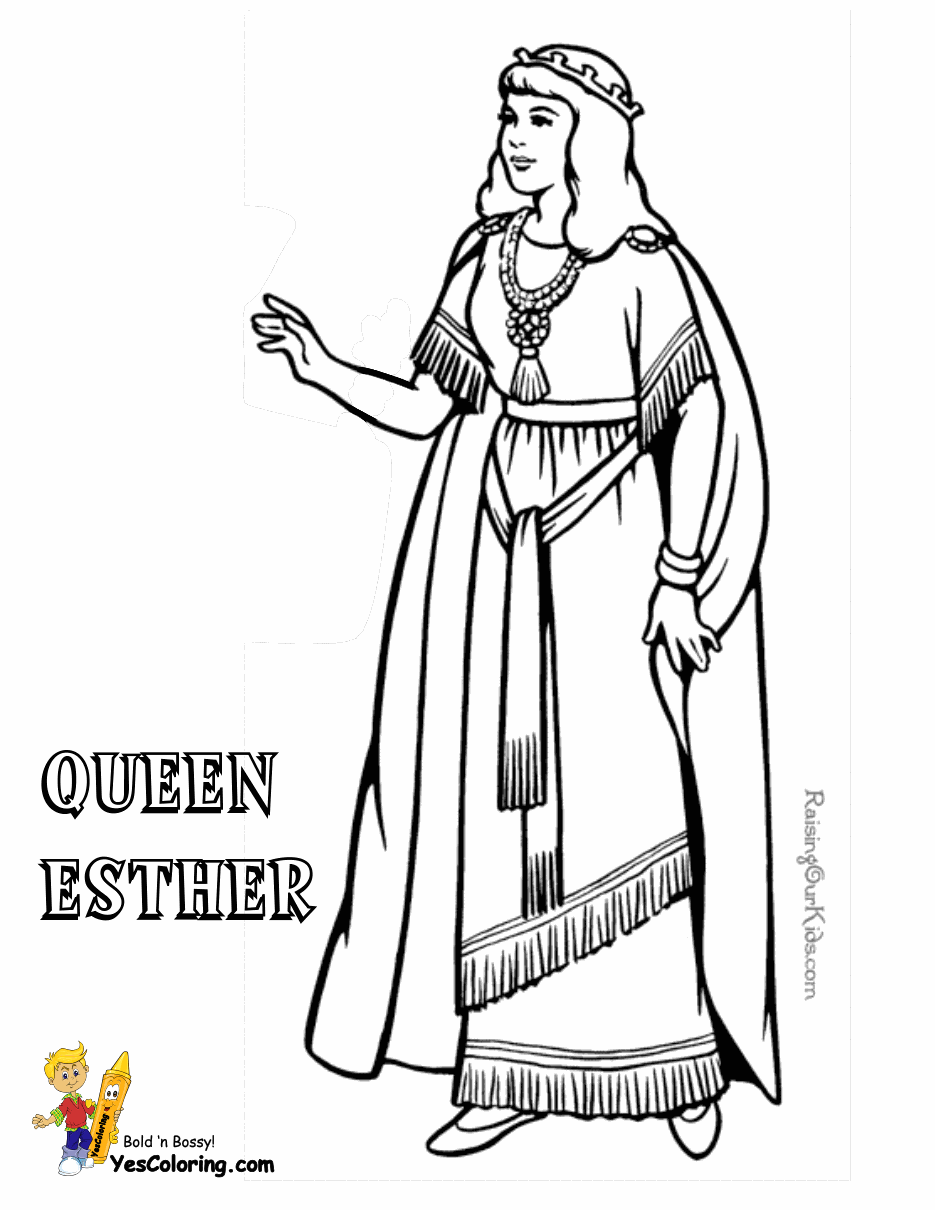 Queen Esther Coloring Page