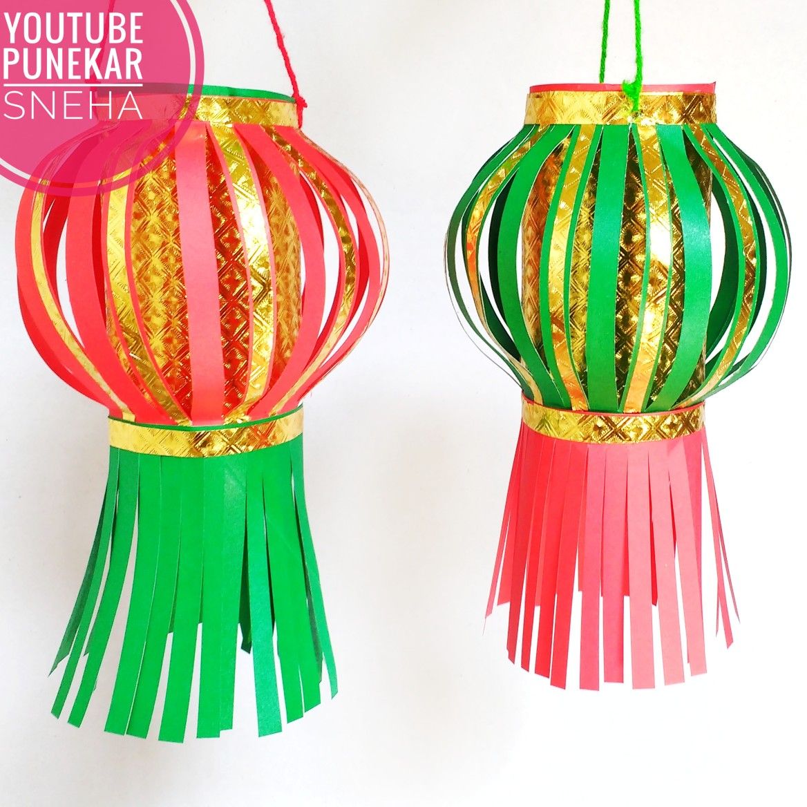 Easy Paper Diwali Decoration | Diwali Decoration Ideas | By ...