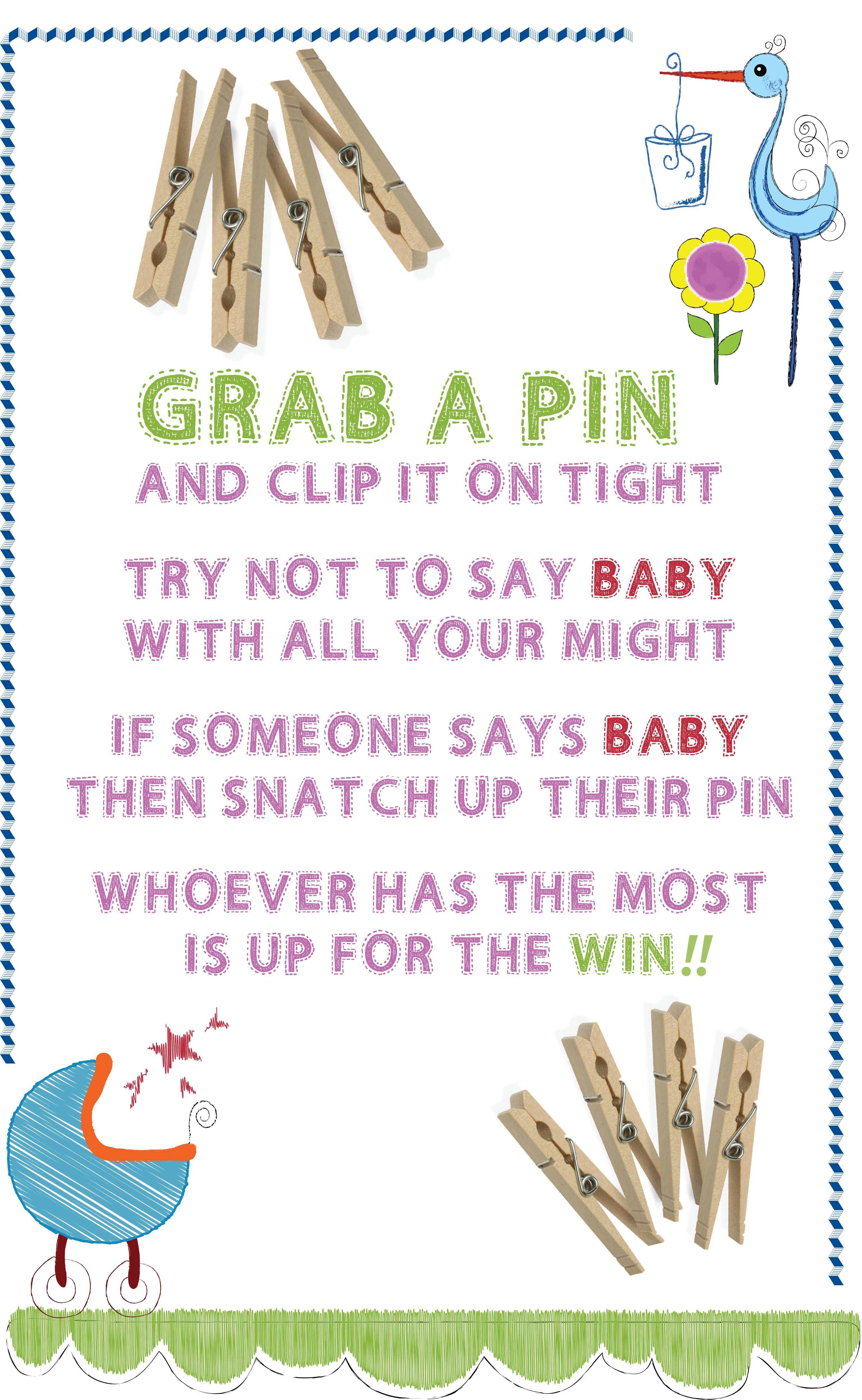 Baby Shower Game Printable Clothes Pin Baby Game – NBKomputer