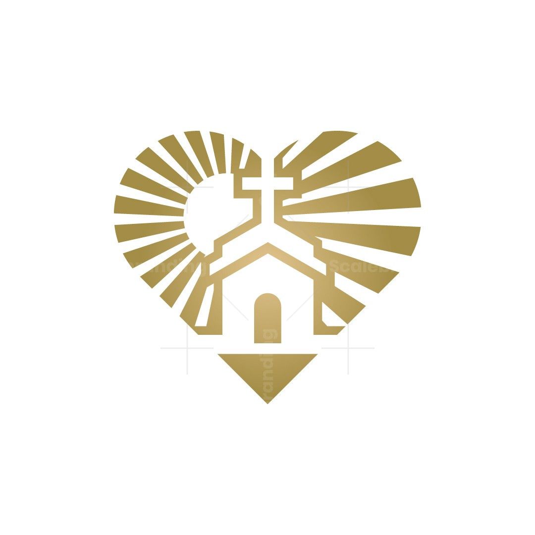 Heart Church Logo | Church logo, Church logo design, Cool logo