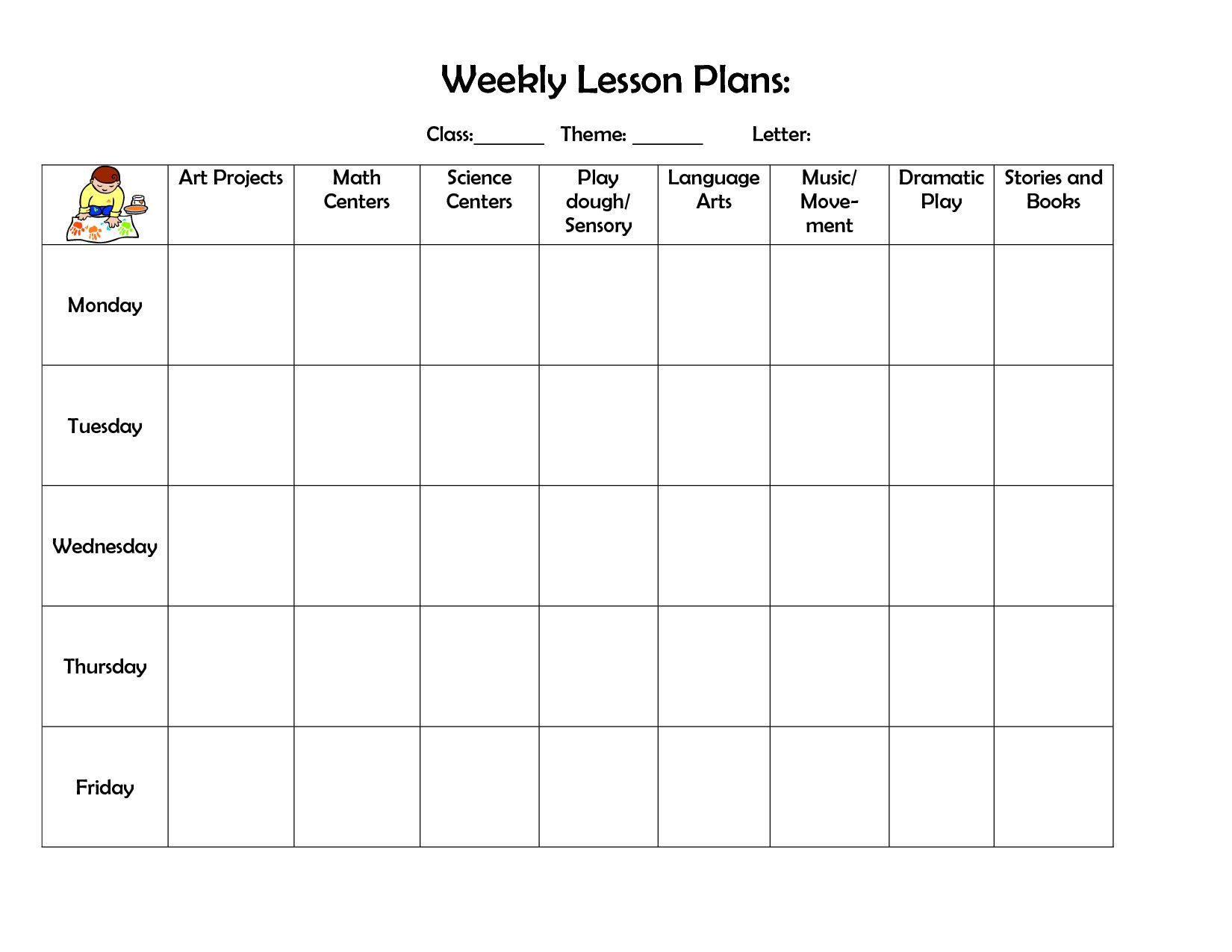 30 Infant Lesson Plan Templates | Simple Template Design Preschool ...