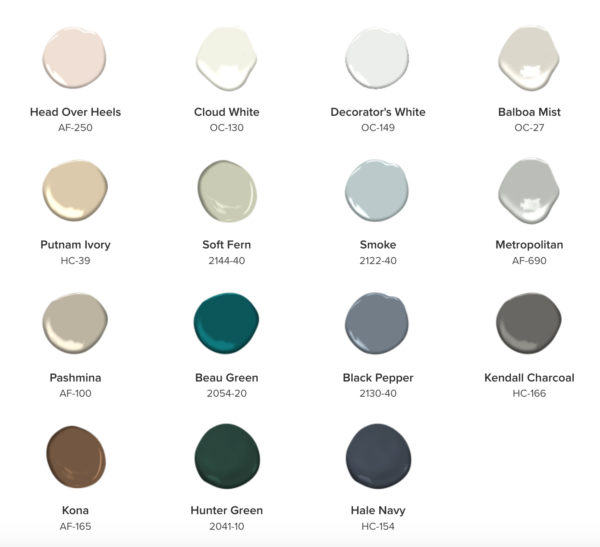 2019's Most Harmonious Paint Colors: Color Trends by Benjamin Moore