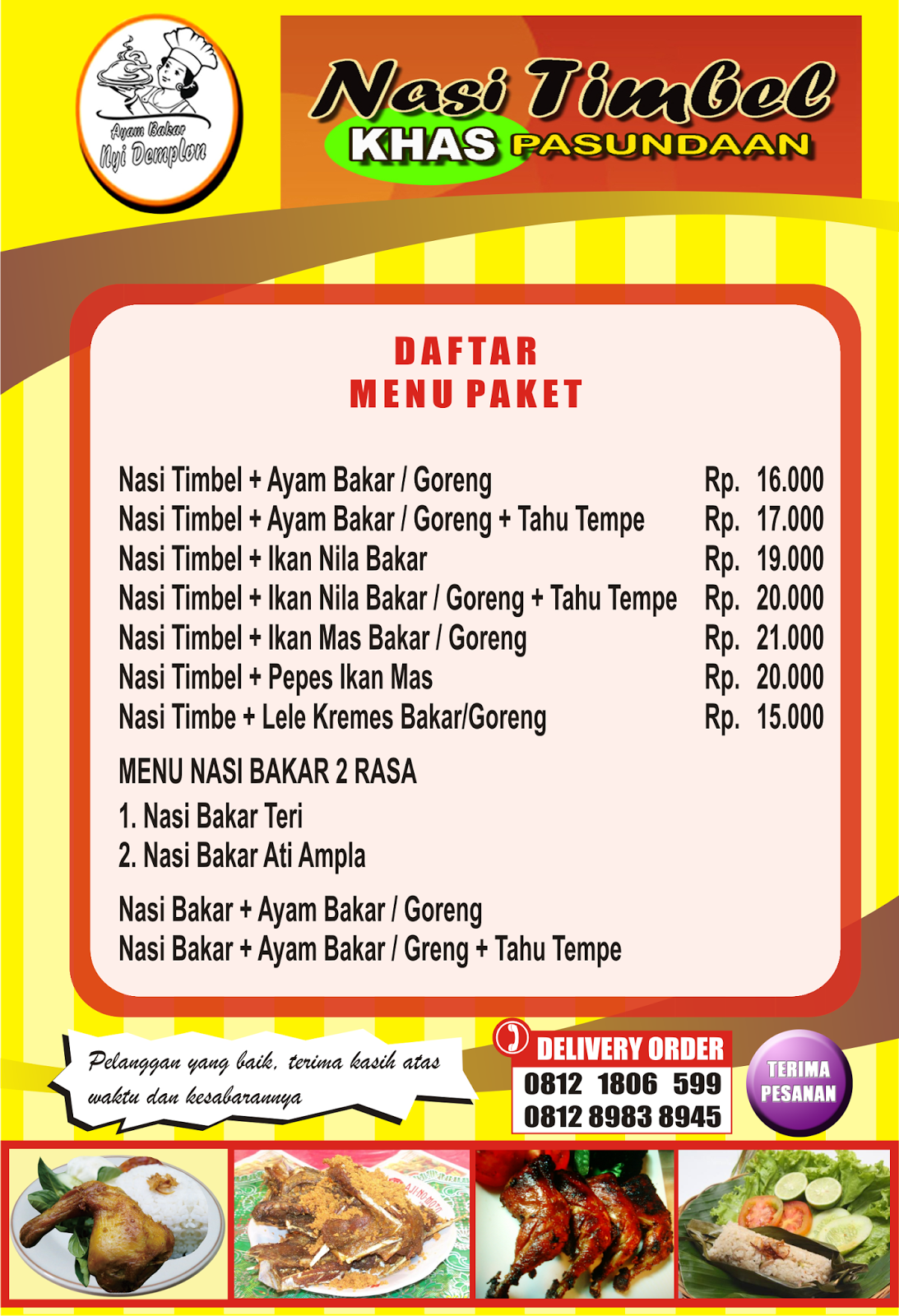 Desainer Contoh Desain Daftar Menu Makanan Dan Minuman Desain Menu Kartu Menu Makanan