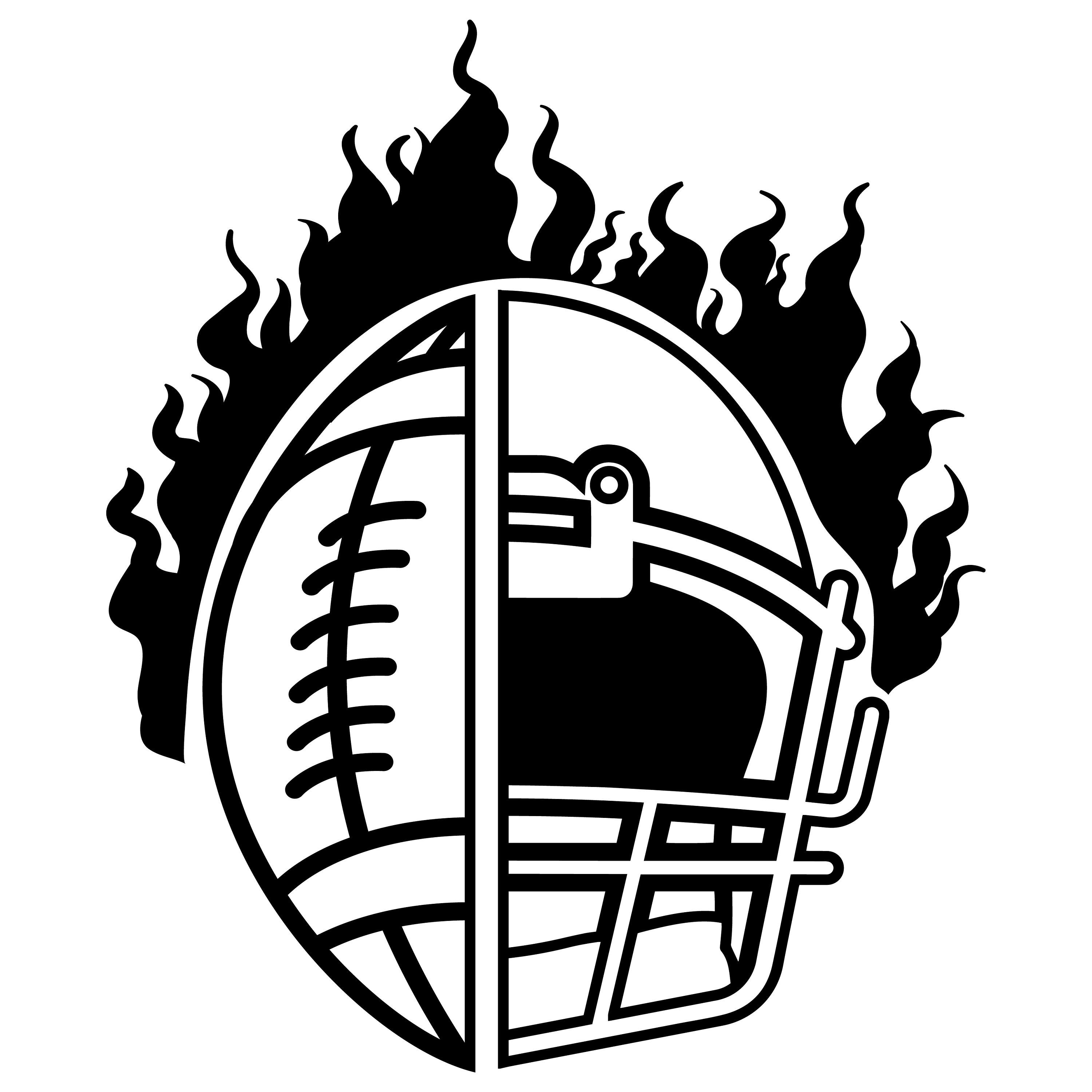 Helmet Football Fire Svg Cut Files, Football Png Shirt Print, School ...