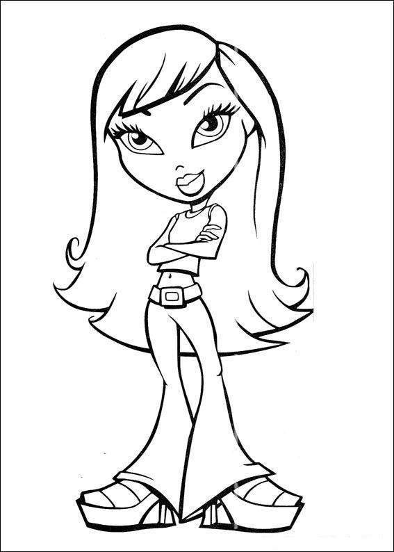 Bratz #10 - Kolorowanki | Cute coloring pages, Disney coloring pages ...