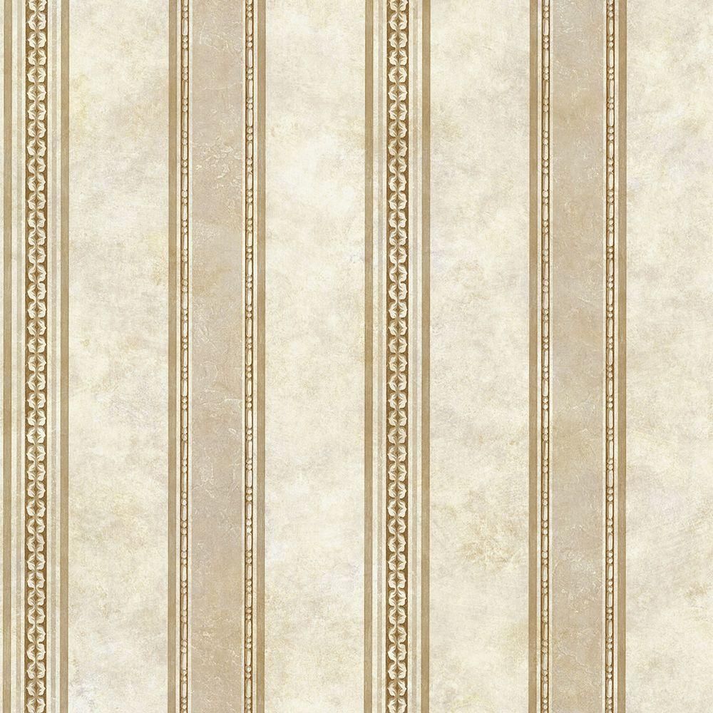 Chesapeake Castine Beige Tuscan Stripe Wallpaper SRC76199 | Castine ...