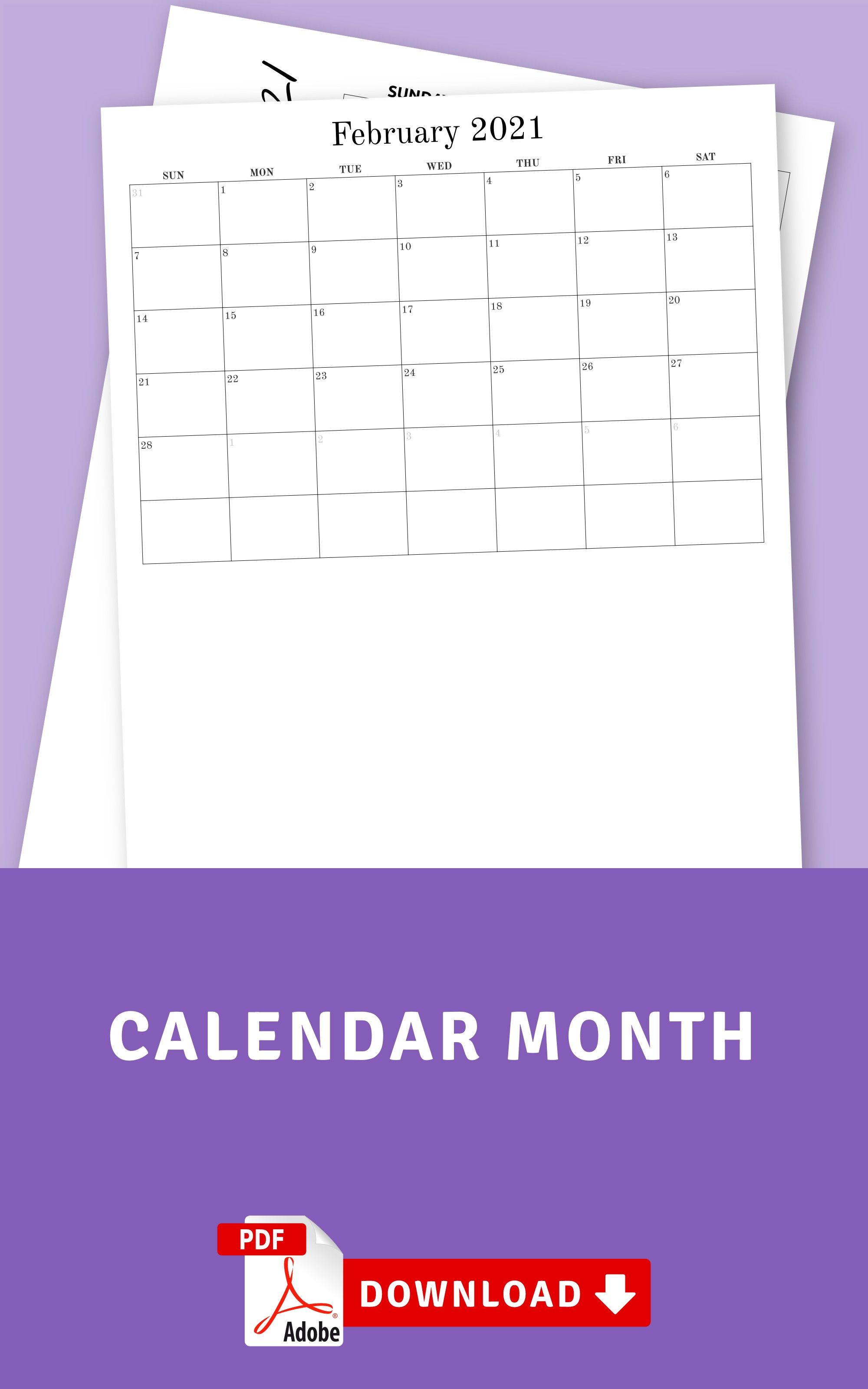 January 2024 to December 2024 Monthly Calendar Printable, Monthly ...