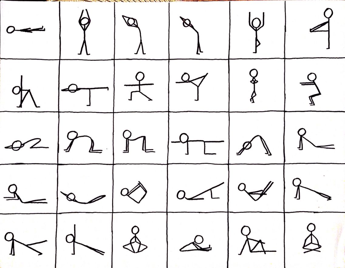 Stick figure yoga! | Yoga stick figures, Yoga drawing, Yoga poses