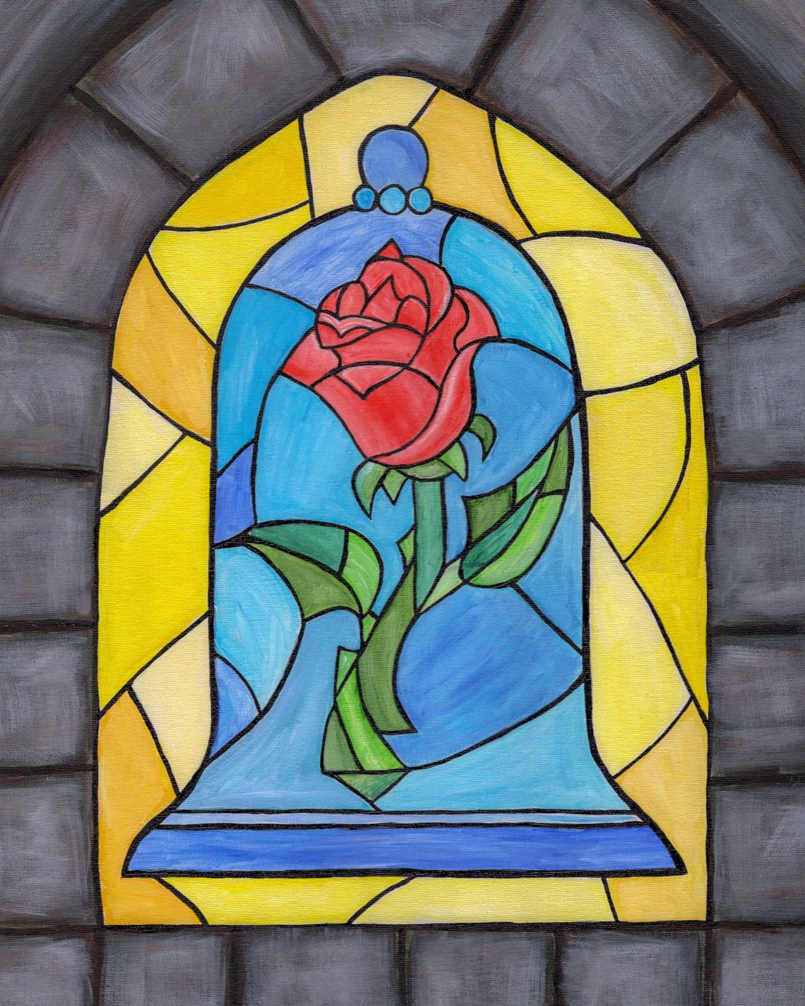 Beauty And The Beast Drawing Rose