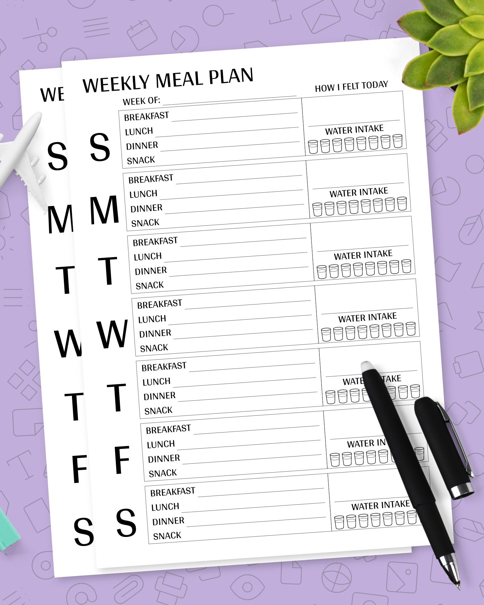 Weekly Meal Plan Template Meal Planner Printable Meal | Etsy in 2021 ...