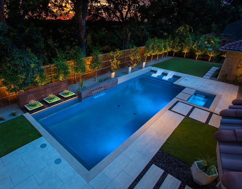 Modern Pool Paradise. on Behance | Pool landscaping, Backyard pool ...