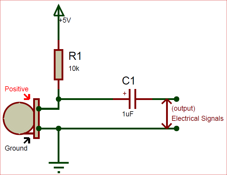 Condenser Microphone Amplifier Circuit Diagram