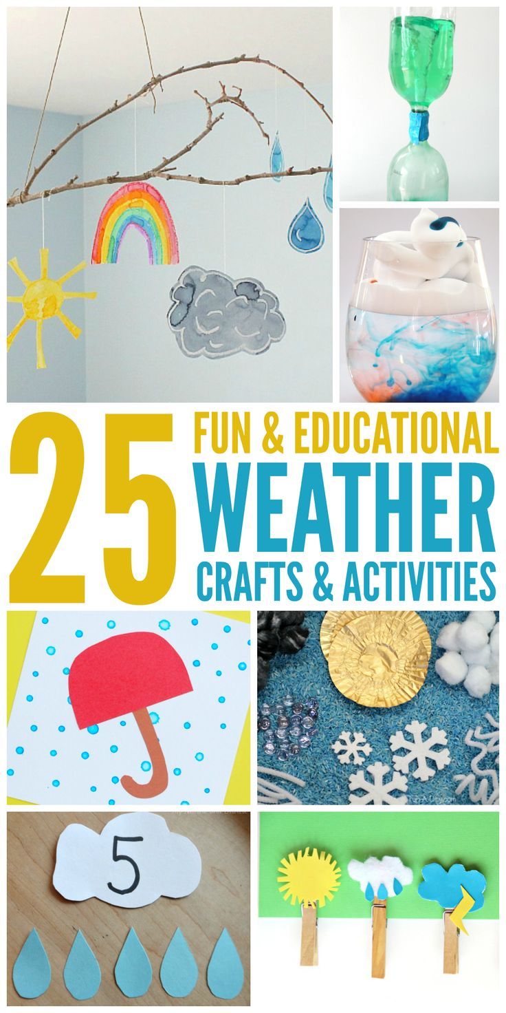 25 Fun Weather Activities and Crafts Kid Science, Preschool Science ...