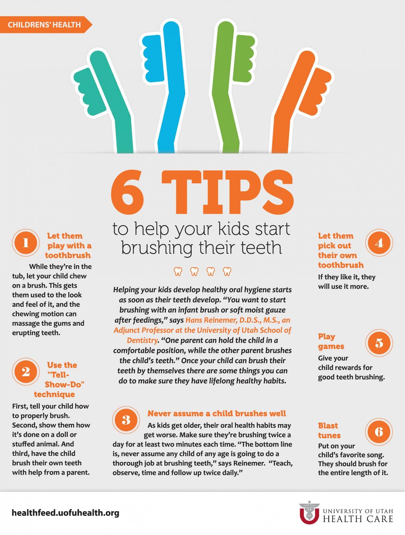 Tips to Help Your Kids Start Brushing Their Teeth | Teeth health ...