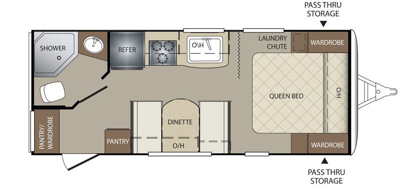 Bullet Travel trailer floor plans, Keystone bullet