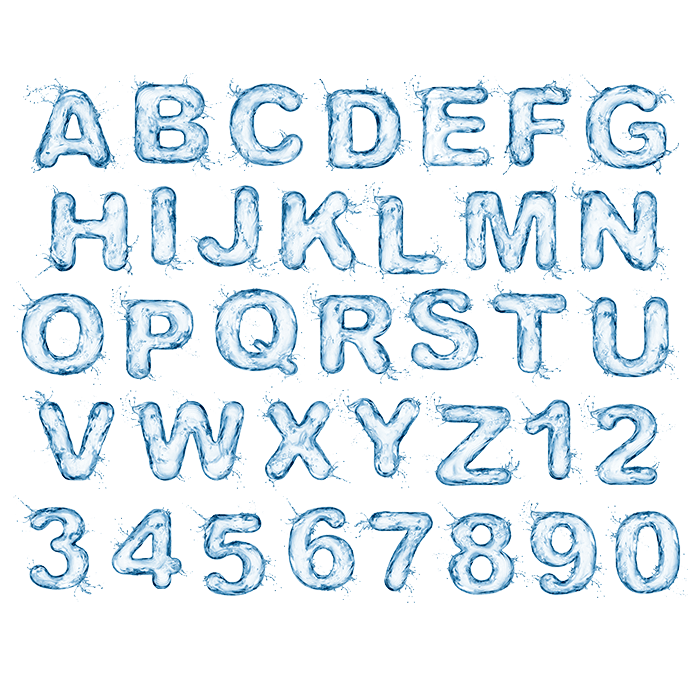 Buy Water Splash Font And Make Breathtaking Water Typography Arts Water Font Lettering Alphabet Typography