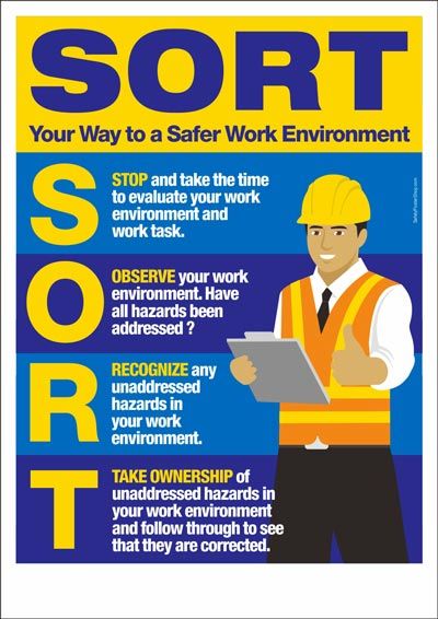 Excellent SORT – Safety Poster Shop | Safety posters, Workplace safety ...