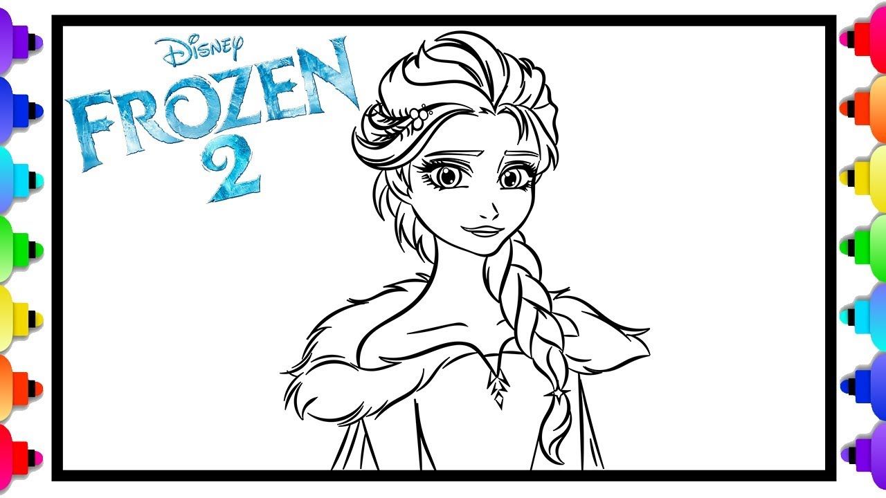 39+ Elsa Frozen 2 Printable Coloring Pages