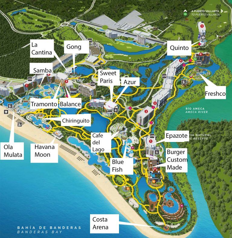 Nuevo Vallarta Mayan Resort Map | Nuevo vallarta, Vallarta, Resort