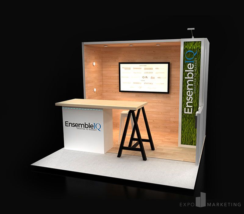 10x10 Trade Show Booth | Event booth design, Booth design, Convention ...