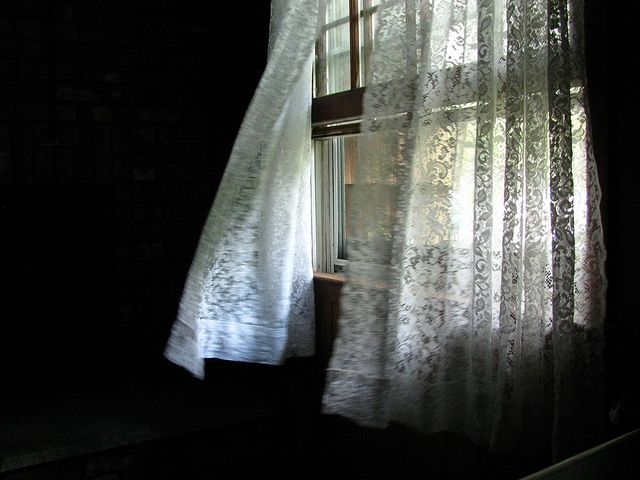 blowin in the breeze lace curtains old room design art