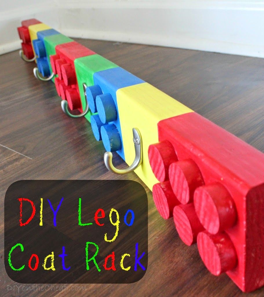 Helping Kids Grow Up: DIY Lego Coat Rack Woodworking For Kids ...