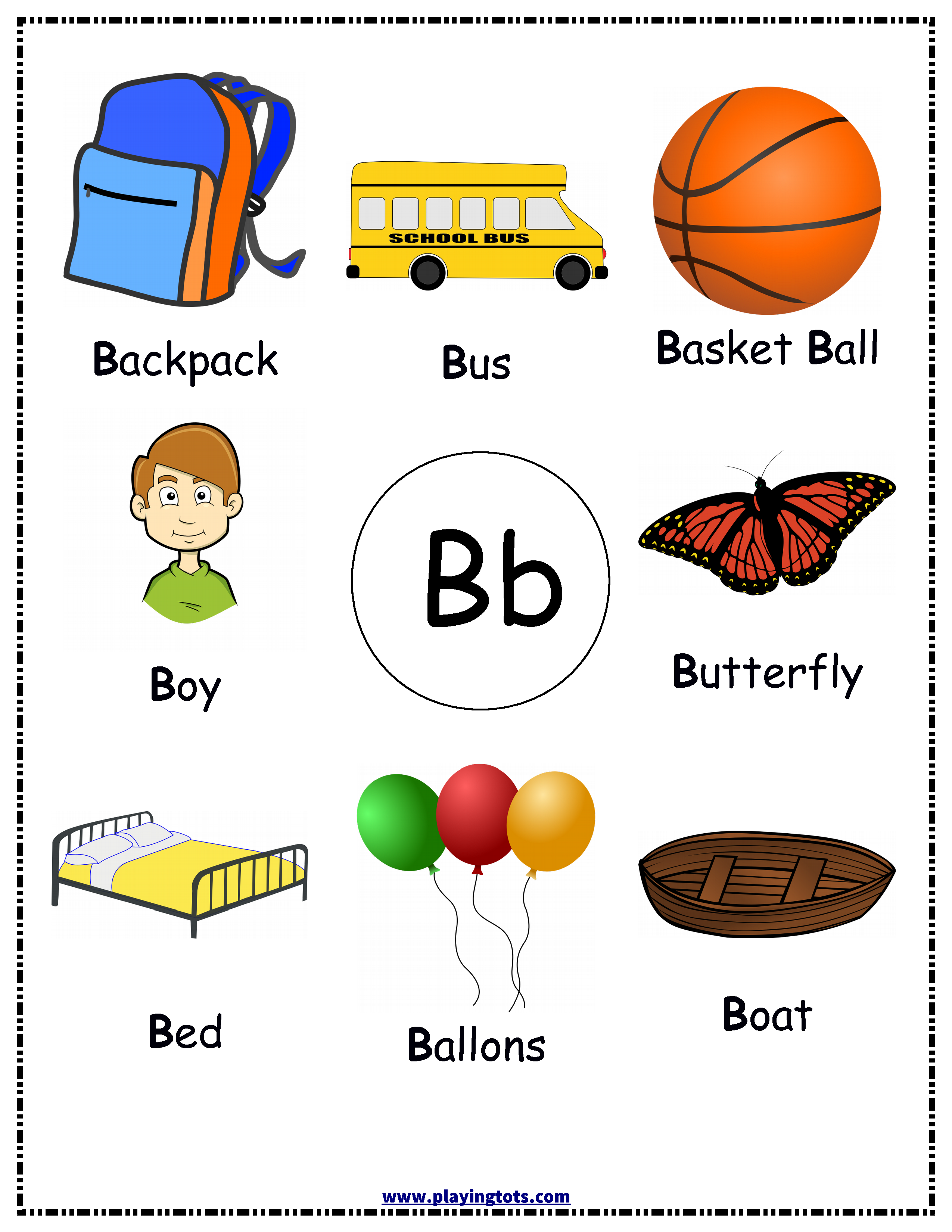 Free printable for kids (toddlers/preschoolers) flash cards/charts ...