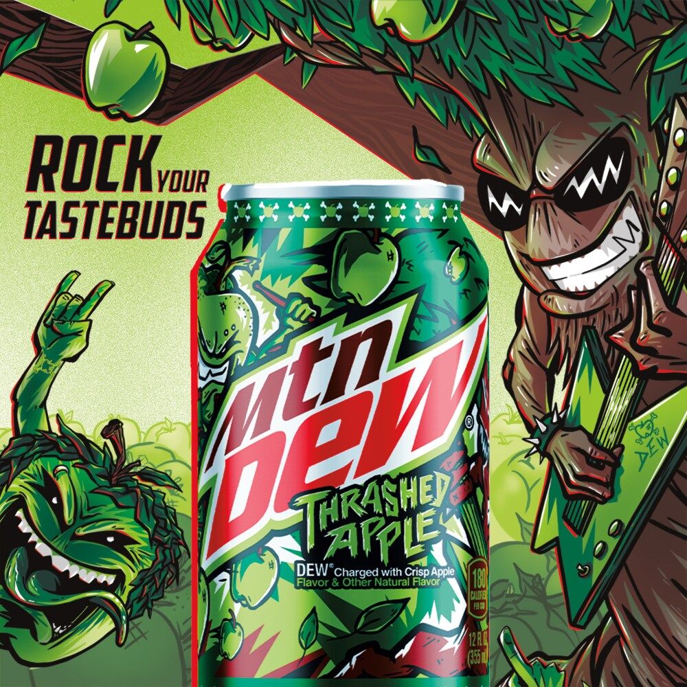 Soda. Pop. Soft Drink. Rock your tastebuds with new MTN DEW Thrashed ...