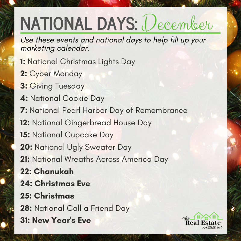 December National Days National day calendar, National