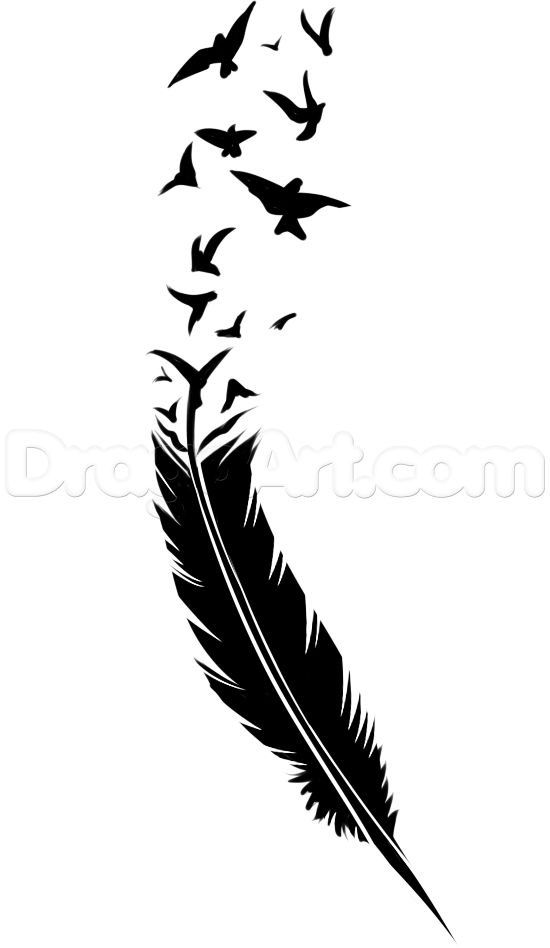 Pin by Pam Sultuska on Free svg | Feather tattoo, Feather drawing, Feather