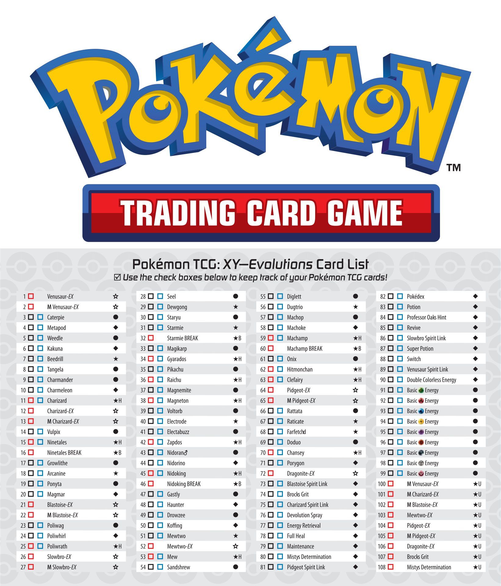 10 Best Pokemon Card Checklist Printable | Cool pokemon cards, Pokemon ...