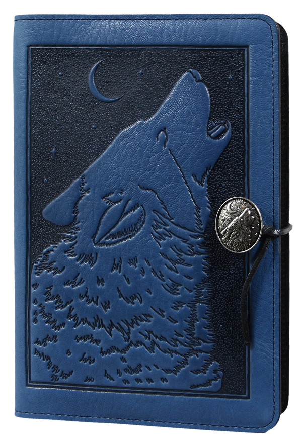 Leather Refillable Journal, Singing Wolf, 2 sizes, 3 Colors | Leather ...