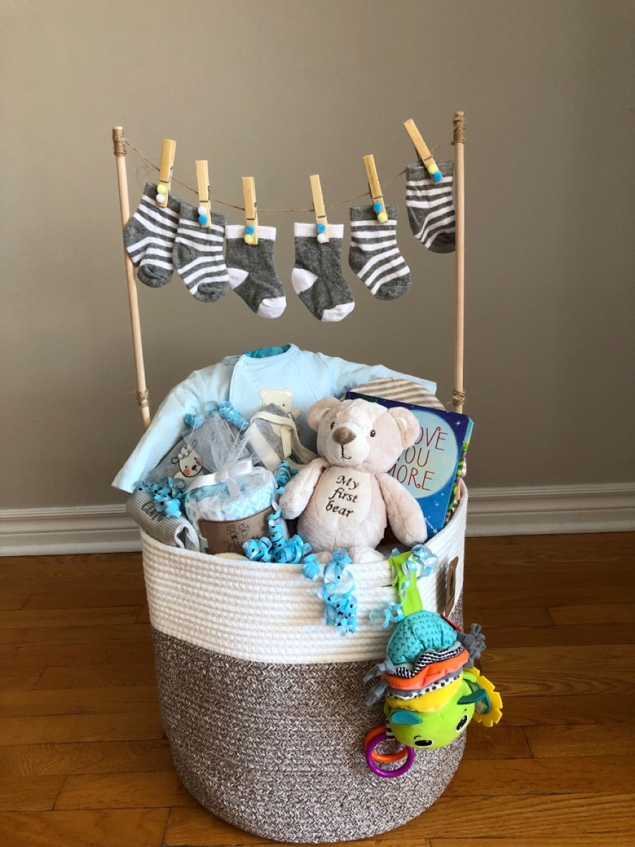 DIY Baby Boy Gift Basket