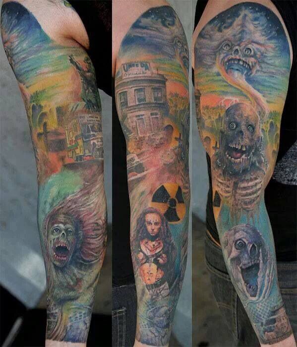 Sleeve Horror movie tattoos, Movie tattoos, Tattoos