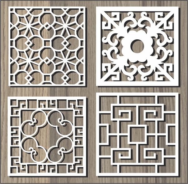 Graphic Vector Squares File Cdr And Dxf Free Vector Download For Laser ...