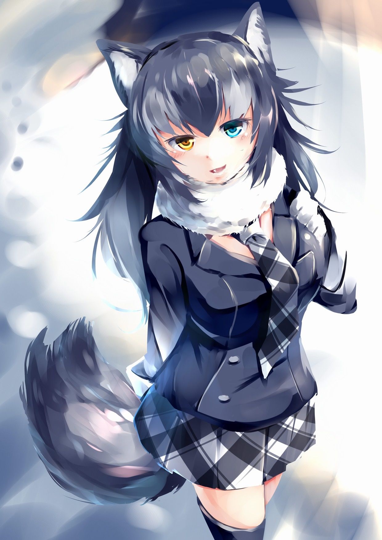 Dark Anime Girls Wolf Girl 145 Neko animado, Anime wolf, Lobo anime ...