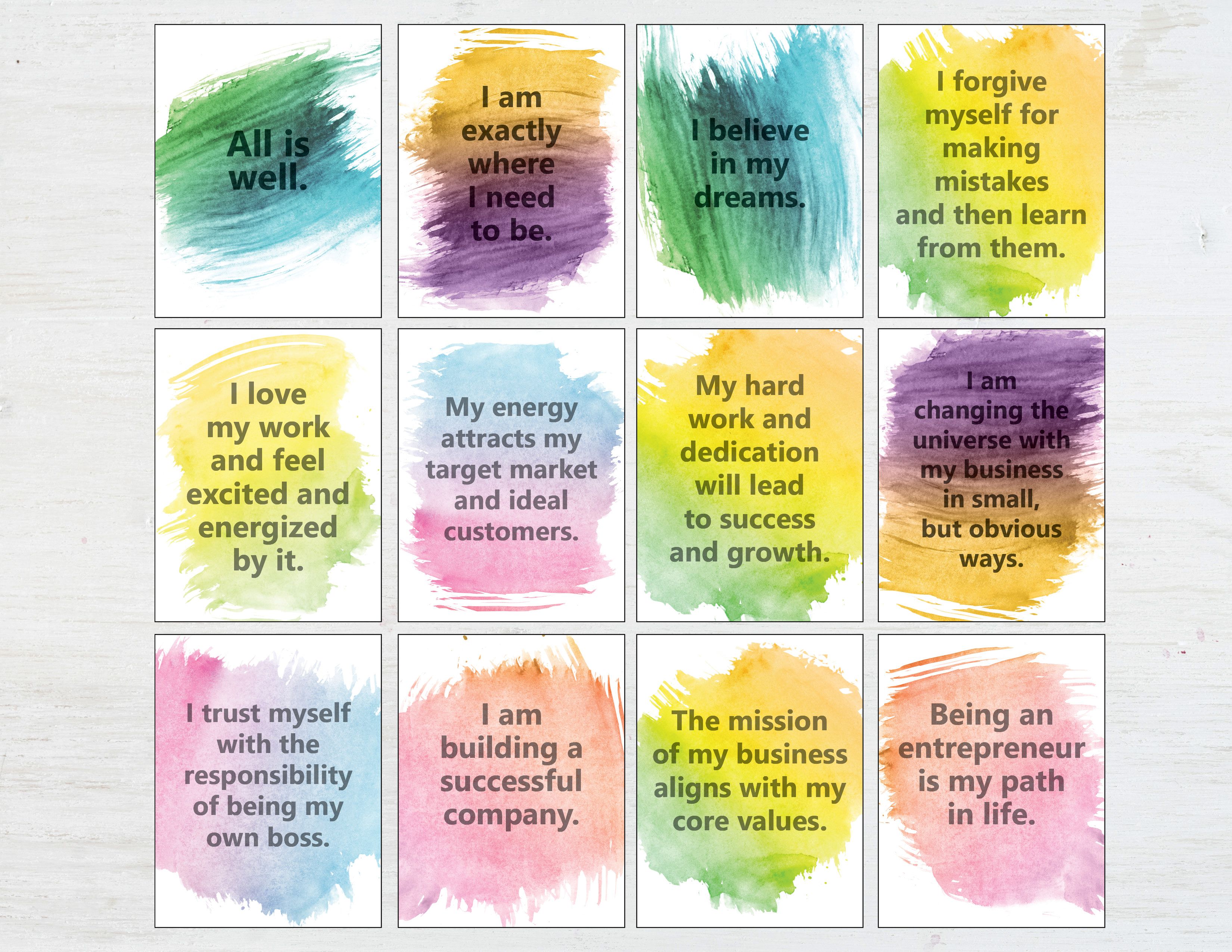 Free Printable Affirmation Cards Pdf For Students