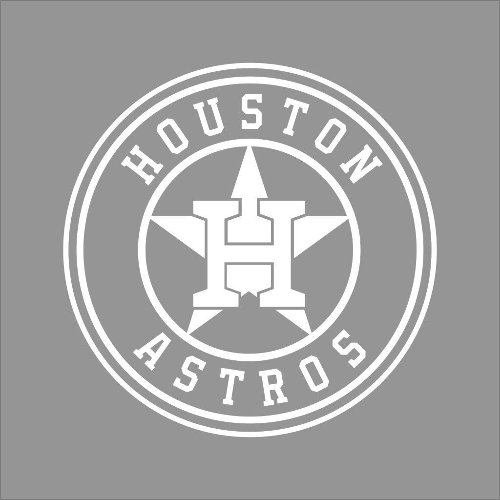 Houston Astros MLB Team Logo 1 Color Vinyl Decal Sticker Car Window ...