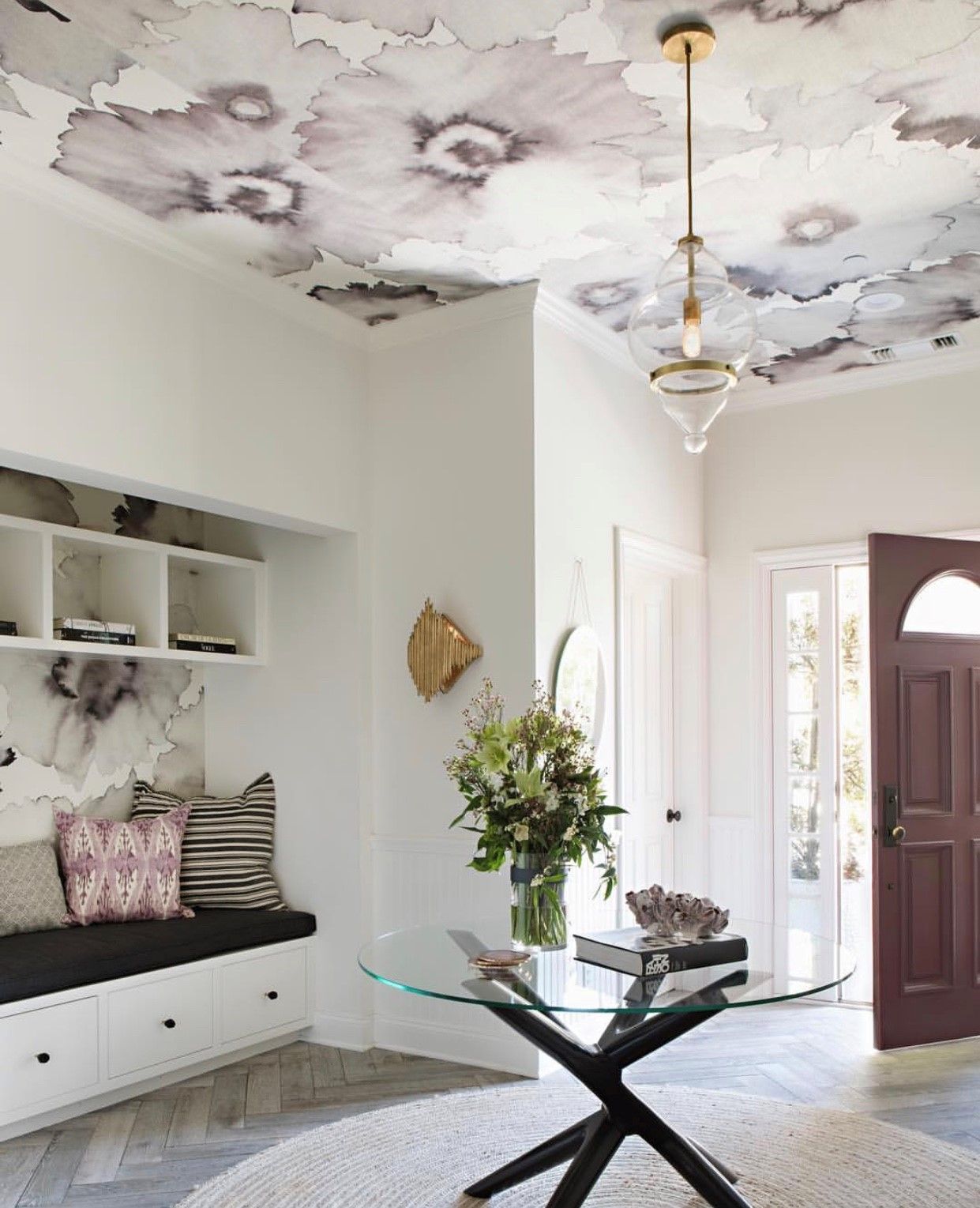 Living Room Ceiling Wallpaper Design - Best Photo Source