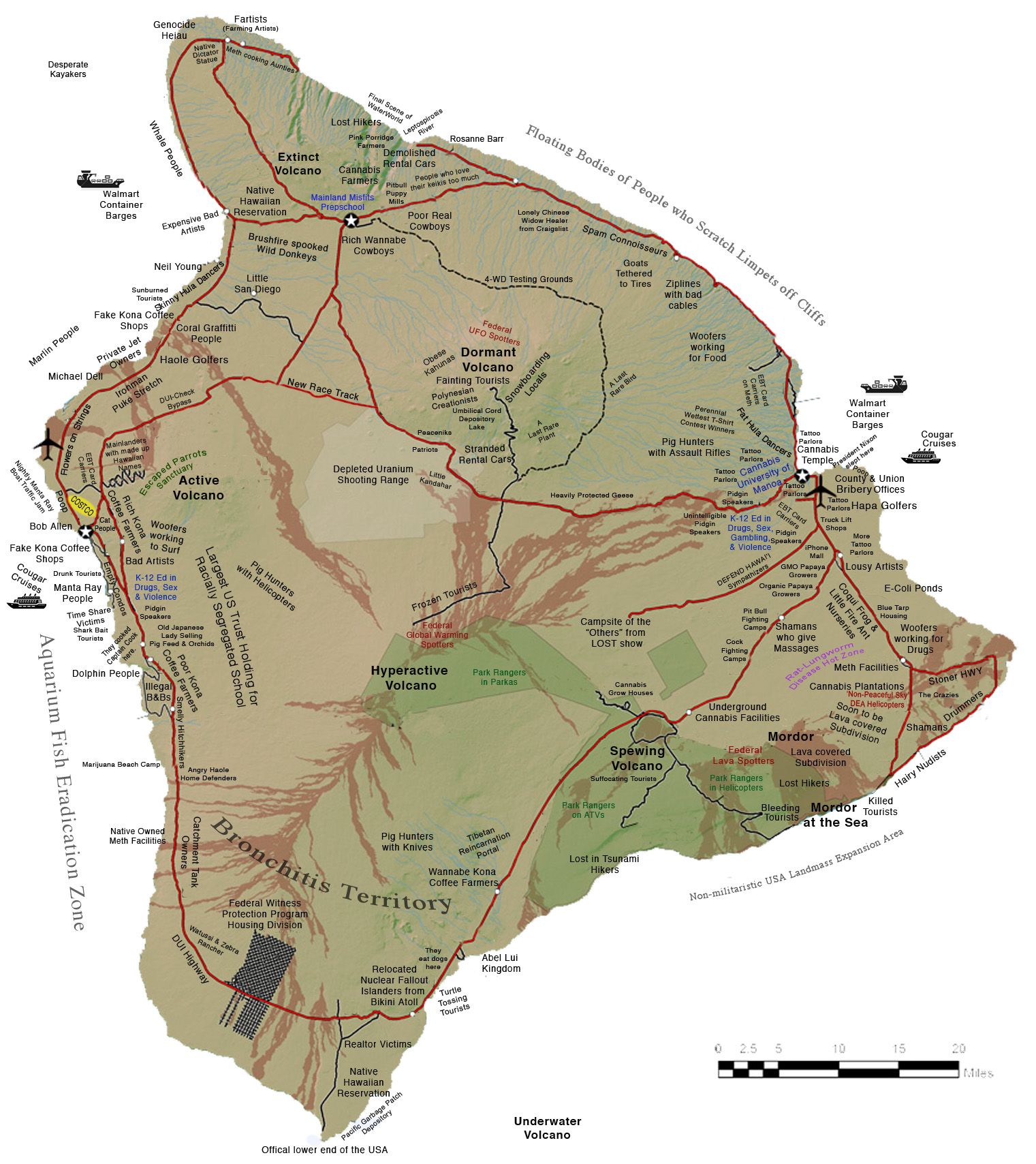 Detailed Map Of Hilo Hawaii