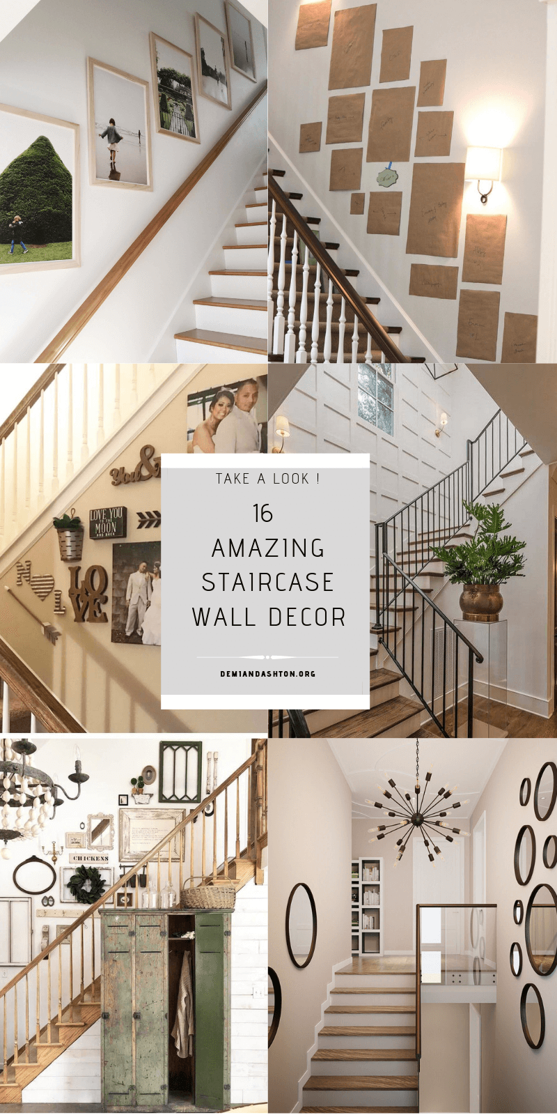 16 Best Staircase Wall Decor Ideas to Make Your Hallway Look Amazing