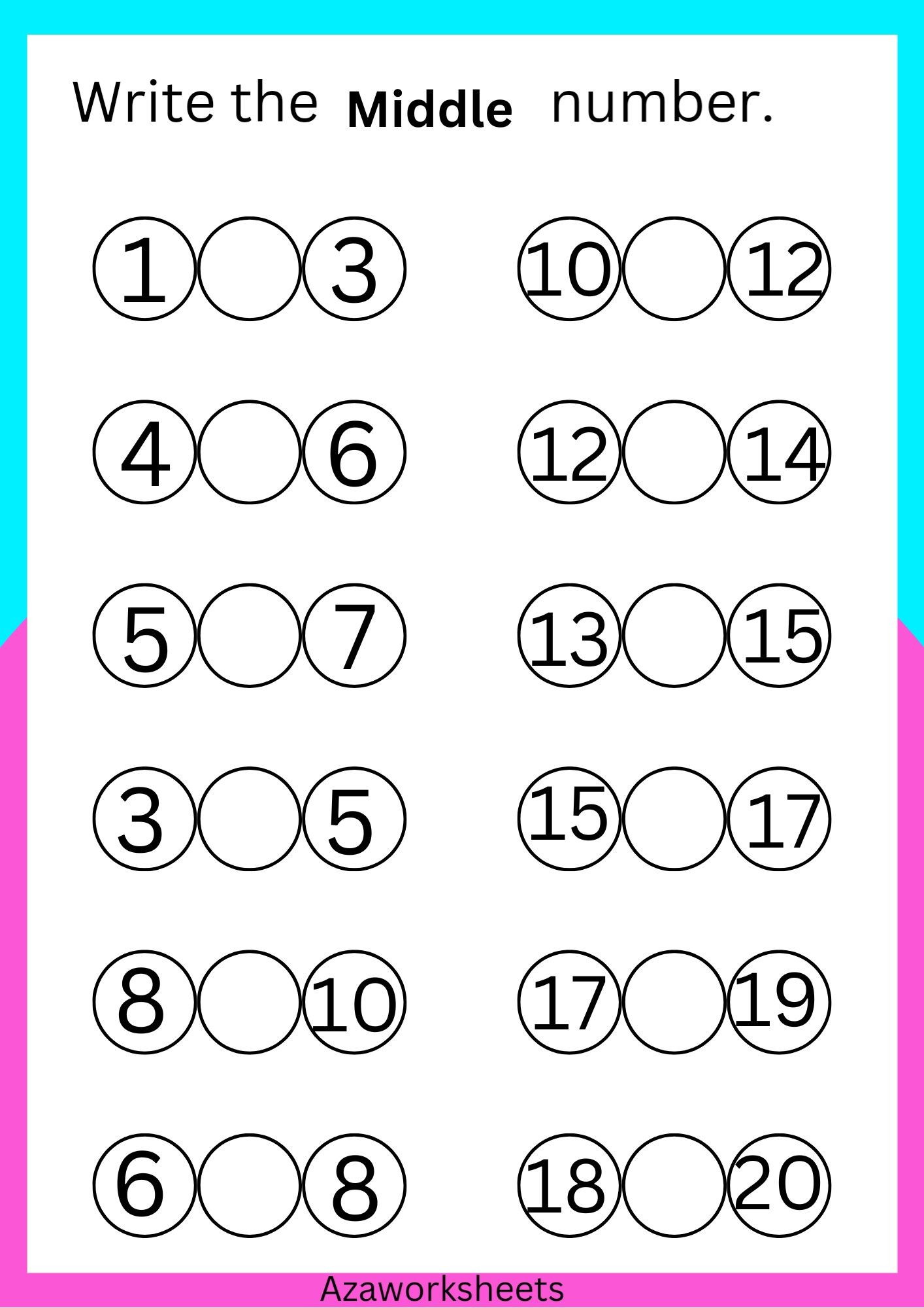 Learn Numbers with Printable Worksheets