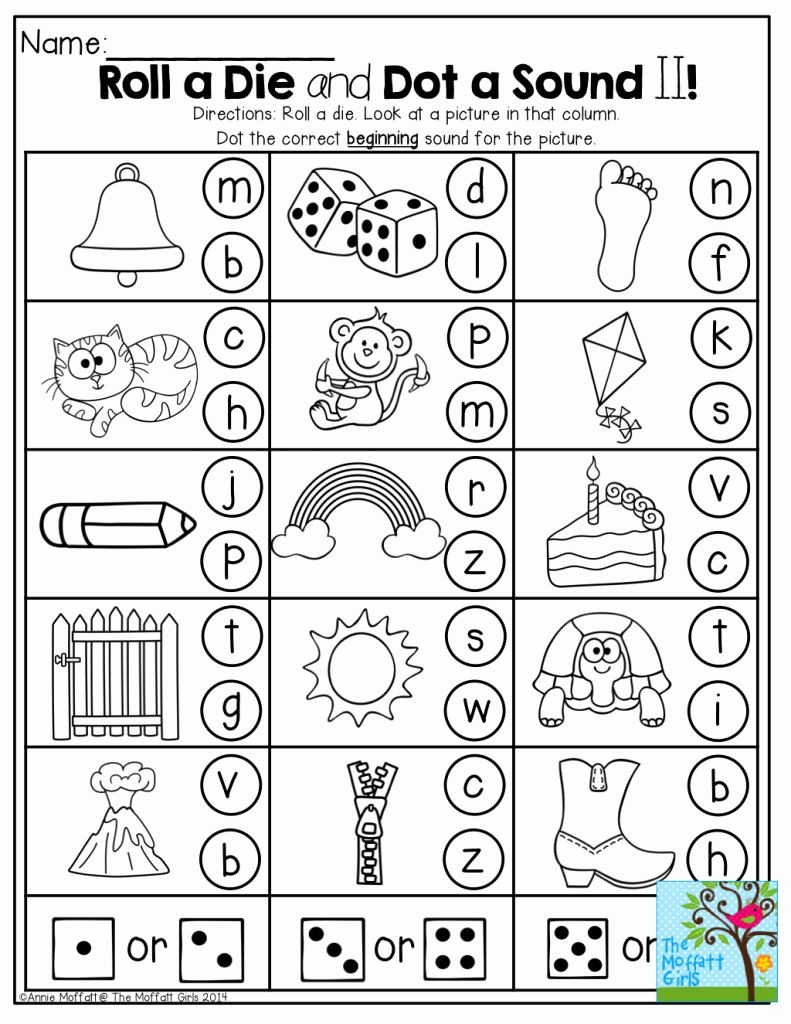 Initial Letter Sounds Worksheets | Try this sheet