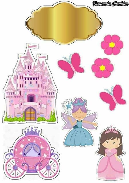 Fairy Tale Free Printable Cake Toppers. | Disney princess cake topper ...