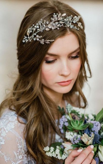 Wedding Day Hairstyles With Headband Tiaras Ideas Gelin Sa