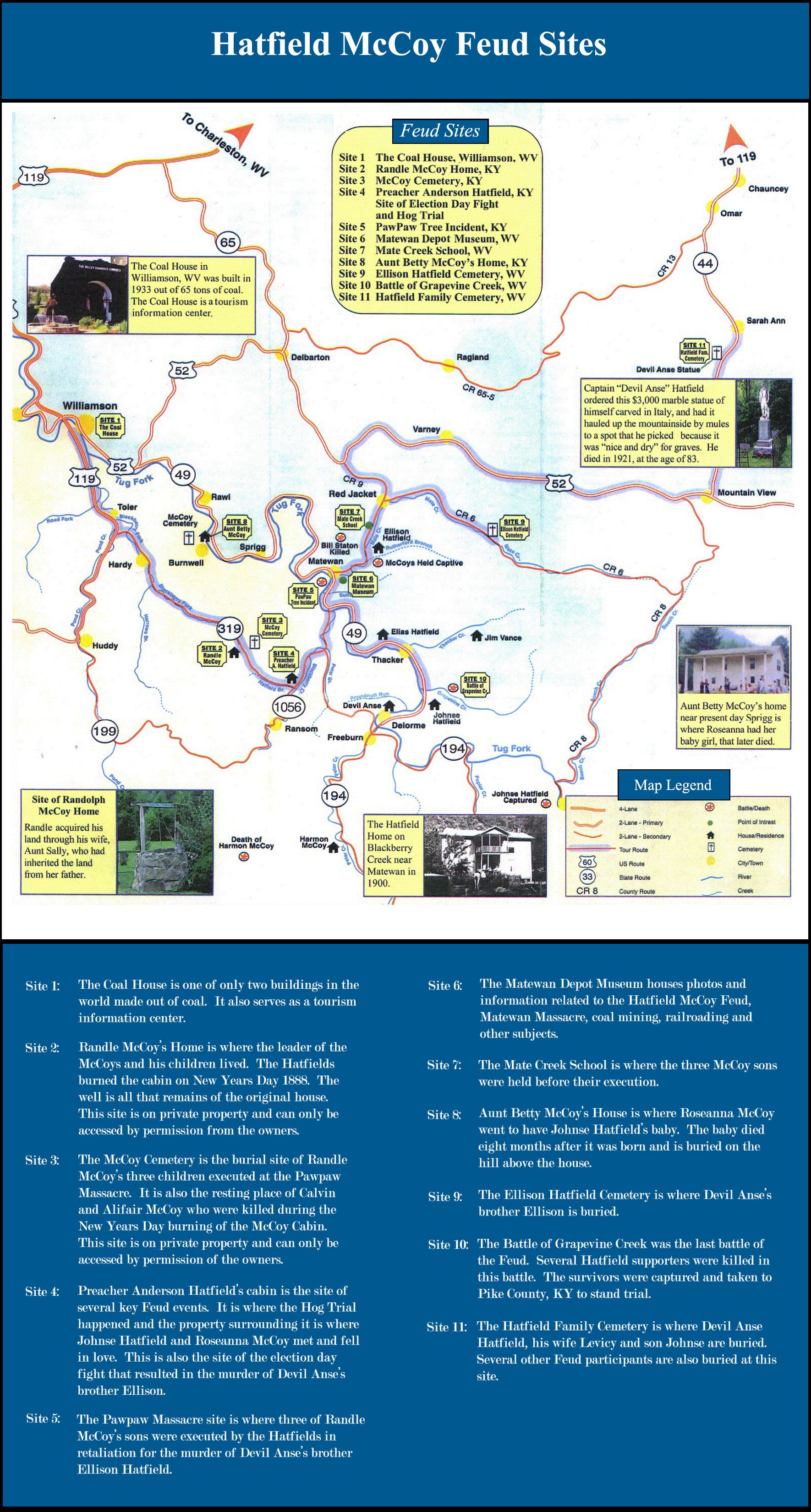 Hatfield McCoy Warrior Trail Map