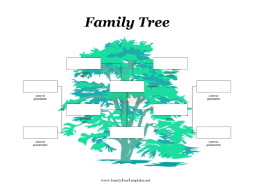 Modern Family Tree with Two Fathers and Surrogate image.