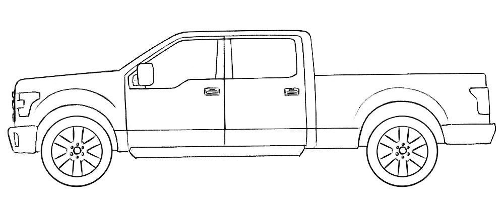 Ford Truck Coloring Page | Coloringpagez.com Truck Coloring Pages ...