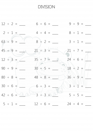 Mental Division Worksheet #7 - KidsPressMagazine.com | Division ...