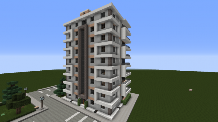 Modern Apartment Building 2 Minecraft Map | Minecraft modern, Minecraft ...